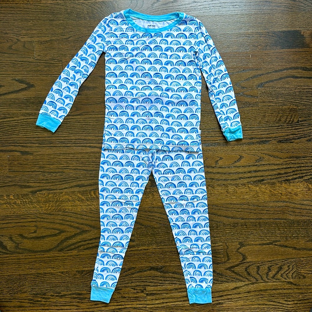 Little Sleepies Blue Rainbows L/S Pajamas